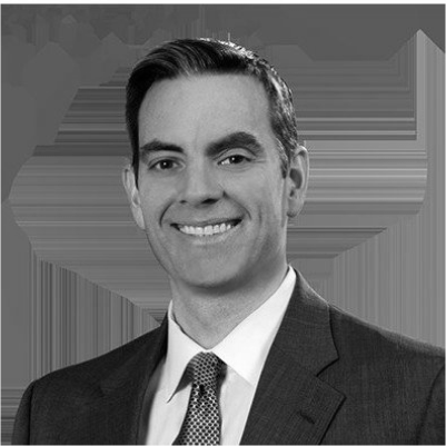 Headshot of David Strauss, greyscale
